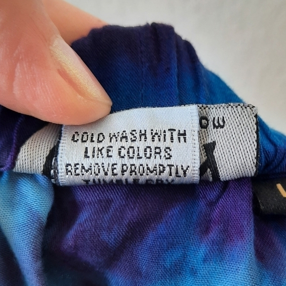 Harmony Masterpieces Tie Dye Handkerchief Midi Skirt L - Picture 6 of 6